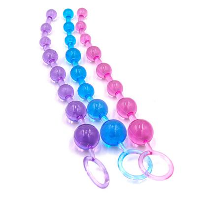 China Eco-Friendly Eco-Friendly Soft Adult Toys Extra Long Anal Beads For Men for sale