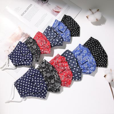 China 2020 new design eco-friendly mouth maskes cotton cloth washable printing eco-friendly face maskes with drinking straw hole for sale