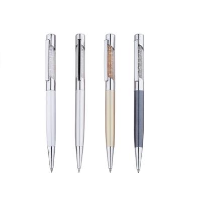 China Beautiful Shiny Crystal Diamond Promotional Metal Fashion Women Top Ballpoint Pen for sale