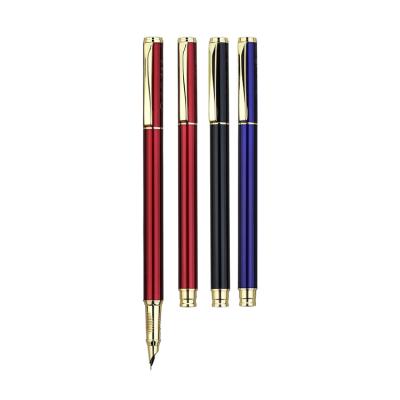 China Promotion Custom Logo Calligraphy Ink Metal Fountain Pen Luxury Heavy Wholesale\Business\School\Office for sale