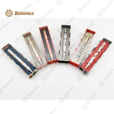 China Fashion Metal Popular Full Color Printed Ballpoint Pen In Colored Box For Women Ladies Custom for sale