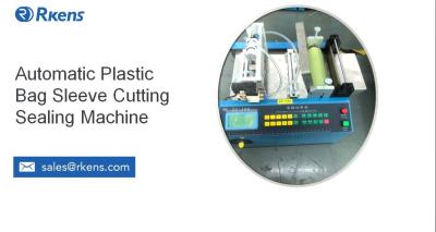 China Automatic Plastic Bag Sleeve Cutting And Sealing Machine for sale