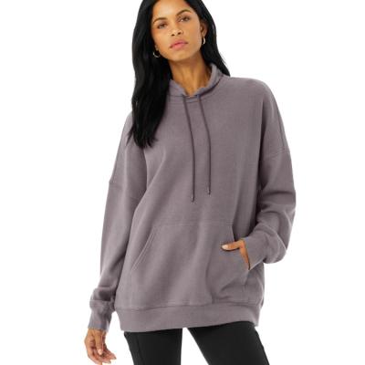 China 2021 Lady Kangaroo Pocket Antibacterial Oversized Fit Fashionable Women Sweatshirts Hoodies Optional Colors for sale