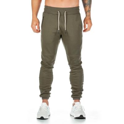 China Factory Custom Breathable China Cotton Polyester Spandex Zipper Pockets Slim Fit Trouser Pants Mens Printed Sweatpants for sale