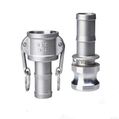 China Water Pipeline Plumbing Type A As C D Stainless Steel Camlock E-F Quick Coupling DE DF for sale