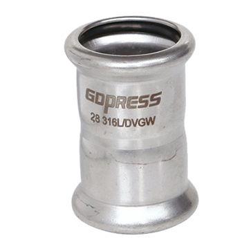 China High Quality Water Pipe System Stainless Steel Press Pipe Fittings Coupling for sale