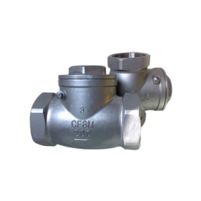 China General NPT BSP Stainless Thread Swing Air Check Valve Water for sale