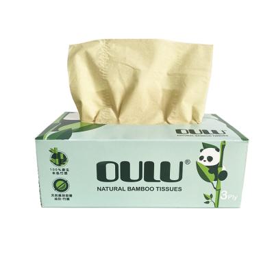 China High Quality Custom Bamboo Tissue Box Facial Tissue Box 2 Ply 3 Ply Soft Facial Tissue for sale