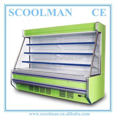 China Single-temperature Supermarket Refrigerated Display Vegetable Fridge for sale