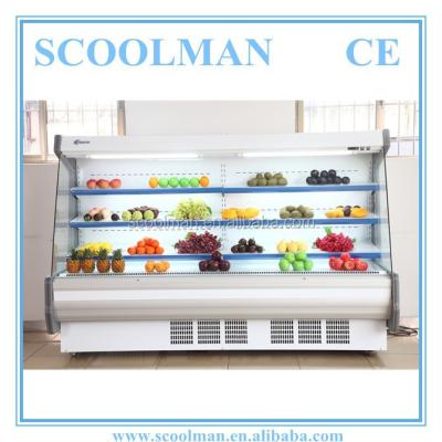 China Open Type Single-Temperature Fruit And Veg Display Showcase Refrigerator for sale