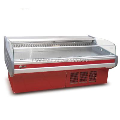 China Single-temperature air cooling supermarket display refrigerated meat counter for sale