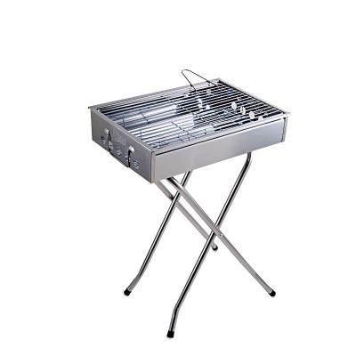 China Easily Assembled Portable Promotional Folding Square Charcoal Camping COWEKAI BBQ Grill for sale