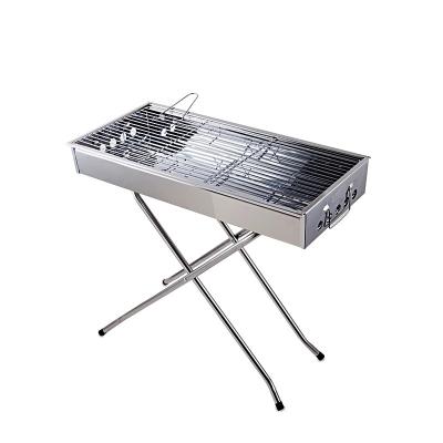 China Hot Selling Easily Assembled Korean Portable Stainless Steel Charcoal Barbecue BBQ Grill Portable Camping Grill for sale