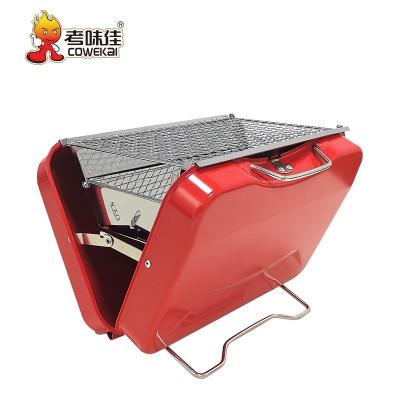 China Outdoor Household Stainless Steel Charcoal BBQ Foldable Easily Assembled Portable Grill for sale