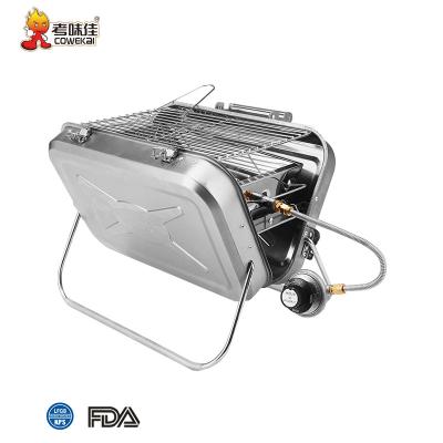 China Easily Assembled China Made Balcony Camping Gas Burners FULL GRILL To Spit On Portable Butane BBQ Grill for sale