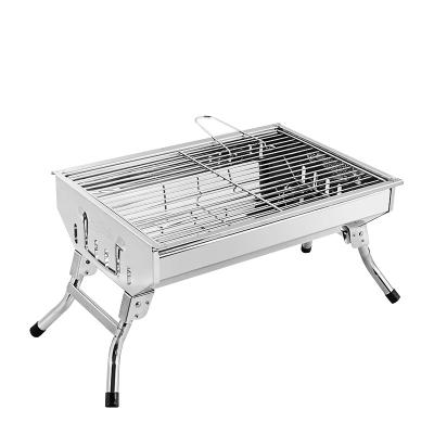 China Easily Assembled Instant Outdoor BBQ Tools Portable Stainless Steel Net Charcoal Barbecue Grill for sale