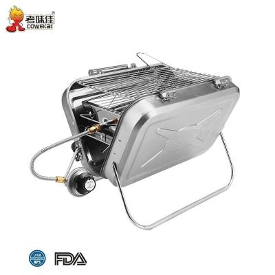 China Easily Assembled LPG Gas Barbecue BBQ Grill Korean Japanese Professional Desktop Mobile Grill for sale