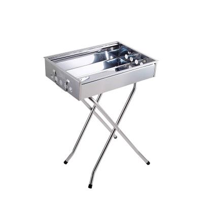 China Best Selling Easily Assembled Outdoor Quality Square Stainless Steel Charcoal BBQ Grill for sale