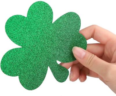 China Durable St Patricks Day Shamrock Lucky Irish Party Hanging Ornaments Garland Cutouts Decorations for sale