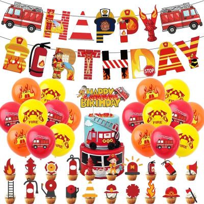 China Durable Aluminum Movie Banner Birthday Party Decorations Firefighters Toughen Up Hold Balloon Diminishing Costume for sale