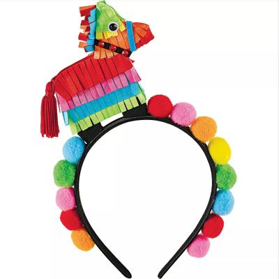 China Cinco de Mayo Outfit Mini Pinata Headband Decoracion de fiesta party decorations for fiesta party decorations for sale