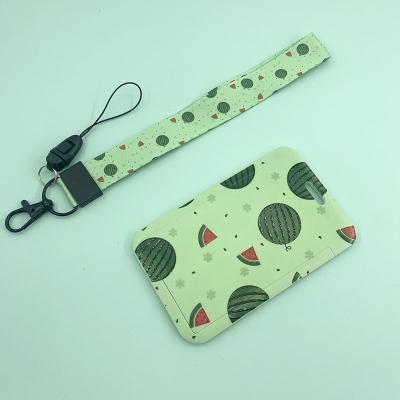 China Universal New Arrival Christmas Tree Print Key Lanyard Christmas Tree Print Key ID Card Hot Selling Themed Chain Badge Holder for sale