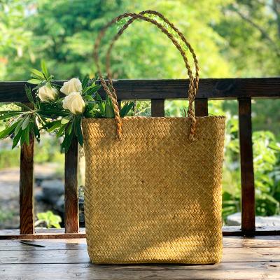 China 2021 Hot Selling Manufacturers Sustainable Fashionable Female Hand - Straw Woven Handbag for sale