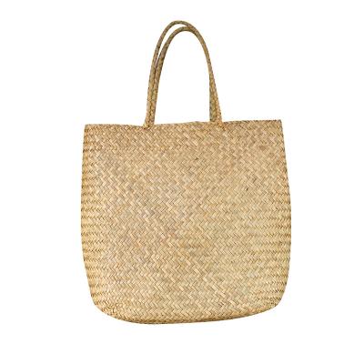 China Environmental Protection Sustainable Woven Bag Beach Bag Handmade Straw Woven Handbag for sale