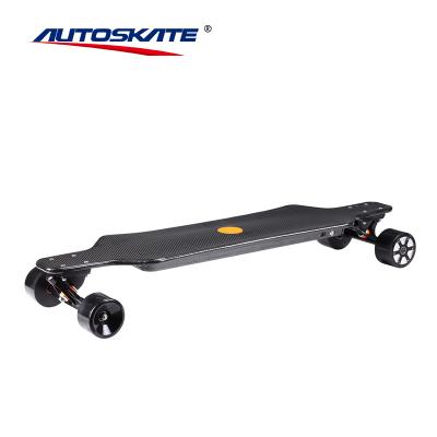 China 3000W 4 Wheel Carbon Wood Deck Off Road And PU Wheel Electric Skateboard for sale