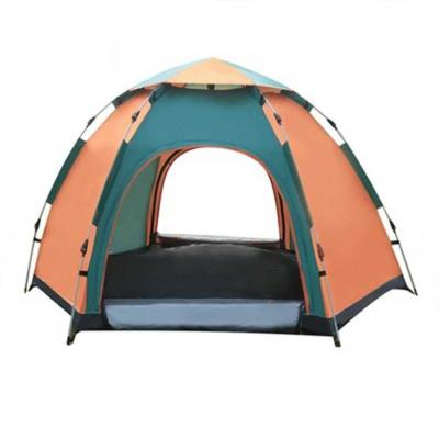 China Easy Set Up OEM 5-9 Person Outdoor Camping Automatic Portable Tents Waterproof Hexagonal Fold Stretch Hotel Dome Tent For Family for sale