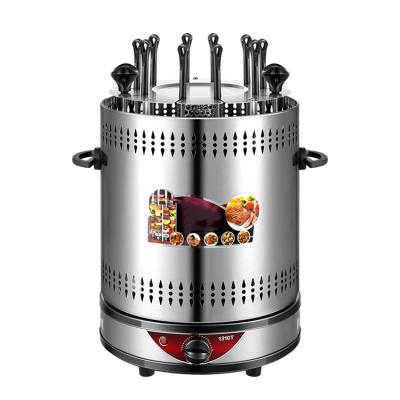 China Household 10 Fork Button Timing Outdoor BBQ Machine Automatic Barbecue Grill Machine for sale