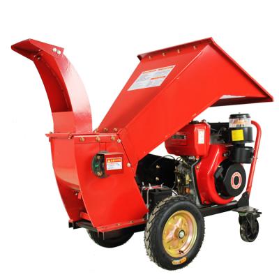 China Portable diesel mobile farm chipper wood shredder made in china timber farm tractor mowers 190F electric start diesel engine for sale