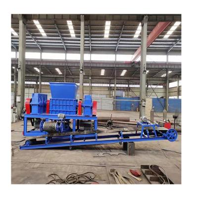 China Other Mini Biaxial Machines Plastic Wood Pallet Vehicle Garment Factory Hot Sale Tire Shredding/Grinding Machine for sale