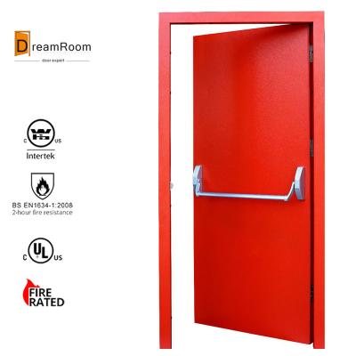 China Contemporary Steel 2 Hour UL10c BS476 EN1634 Steel Door With Push Bar for sale