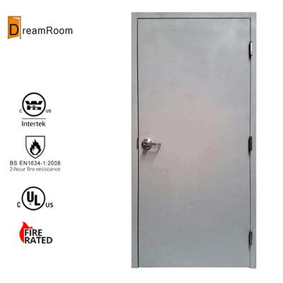 China Modern Chinese Quality Certified Metal Security Fire Proof Steel Door for sale