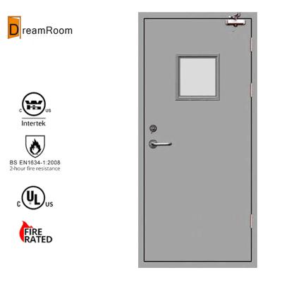 China Modern Chinese Quality Certified EN 1634 Fire Proof Steel Door for sale