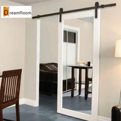 China Sliding Hot Sale Barn Style Double Sided Mirror Sliding Door At Good Price for sale