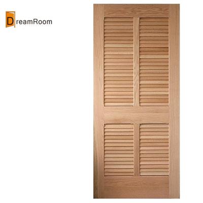 China modern finish interior movable awning doors solid wood pve wooden door price for sale