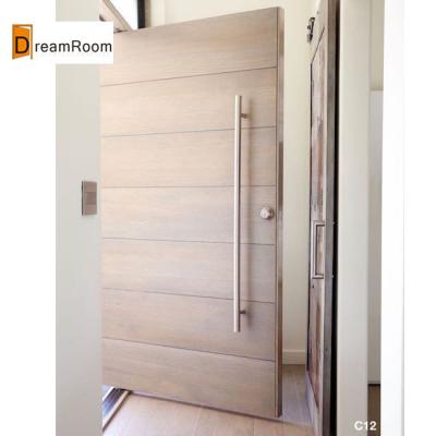 China Contemporary Exterior Solid Wood Pivot Entry Door Price for sale