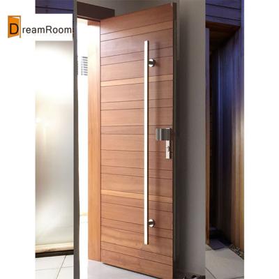 China Contemporary Exterior Modern Solid Wood Pivot Doors for sale