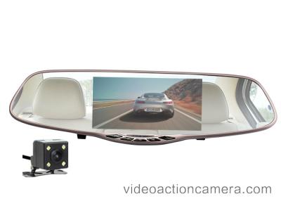 China H.264 Dual espelho de Rearview da caixa negra do carro da lente 1080P com materiais de vidro de prata à venda