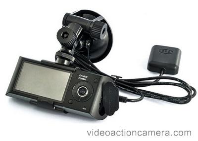 China Dual Camera Dash Cam , Front And Rear Dash Cam With GPS Video Camcorder for sale