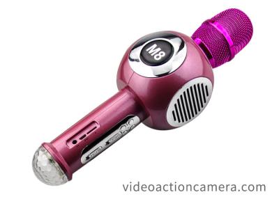 China Durable Cordless Karaoke Microphone Bluetooth Handheld With Double Speaker for sale