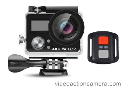 China Remote Control 4K Wifi Action Camera High Definition With Dual Screen for sale