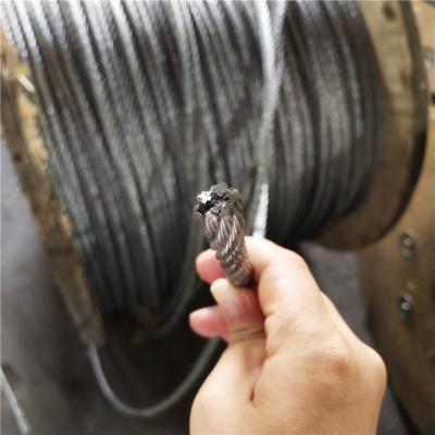 China Construction Factory Supply 6x7+FC Fiber Core Diameter 2.5mm Galvanized Steel Cables For Material Handling Tools for sale