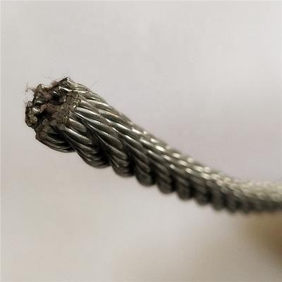 China Construction Hot Selling Ground Wire Galvanized Steel Wire Rope 6*7 3mm Armored Steel Wire Cable for sale