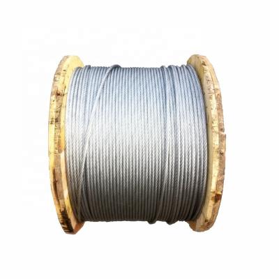 China DIN3060 6x19 9mm oridinary transport configuration galvanized steel wire rope for crane and aeronautical purpose for sale