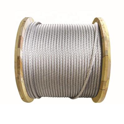 China Construction China Fiber 6X24 + 7FC Core 9mm Point Contacted Galvanized Steel Wire Armor Cables for sale