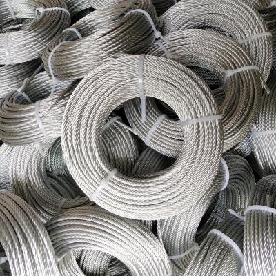 China MANUFACTURER 7 x 7 Guy Strand 8mm Heavy Duty Electrical Cable Wire and Galvanized Steel Wire Ropes for sale