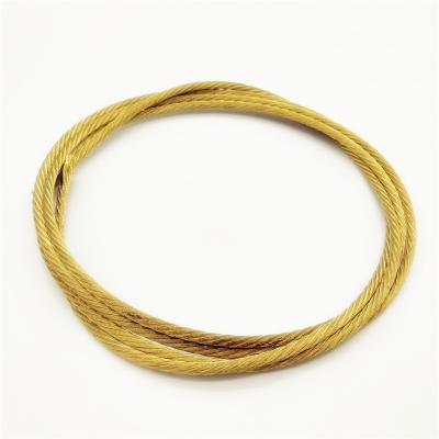 China High Tension 7x19 4.76mm Binding Wire 3/16 Brass Wire and Plated Iron Cable for Diamond Cutting for sale